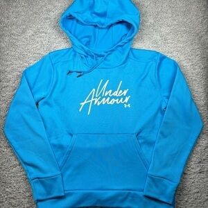 Under Armour Hoodie Mens Small Sweatshirt Casual Outerwear Loose Activewear Hood